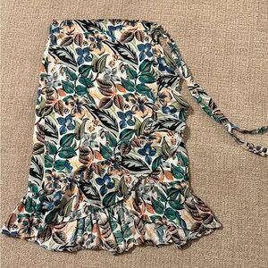 Floral Print Women's Wrap Skirt